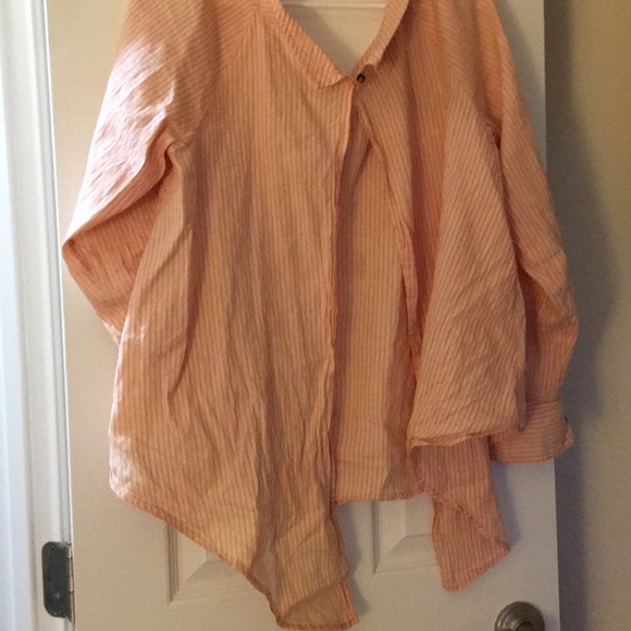 Pink Free People Button Down - Picture 2 of 2